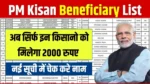 PM Kisan Yojana Beneficiary List